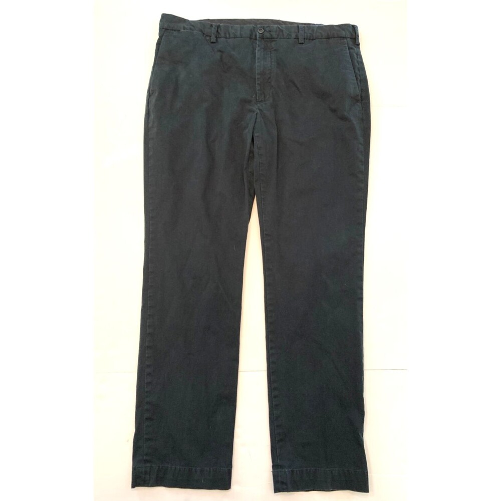 Polo Ralph Lauren Pants Mens 38x32 Slim Fit Stretch Flat Front Chino Black